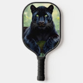 Zwarte Panter in de Jungle Pickleball Paddle (Achterkant)