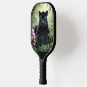 Zwarte Panter in de Jungle Pickleball Paddle (Links)