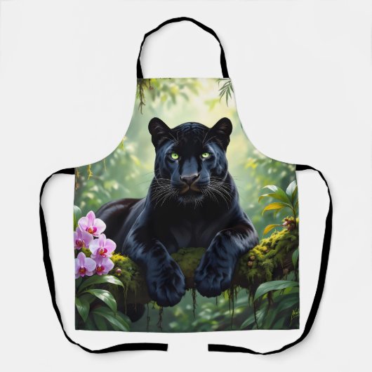 Zwarte Panter in de Jungle Schort (Voorkant)
