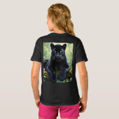 Zwarte Panter in de Jungle T-shirt (Achterkant volledig)