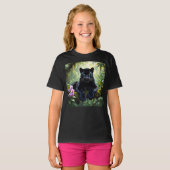 Zwarte Panter in de Jungle T-shirt (Voorkant volledig)