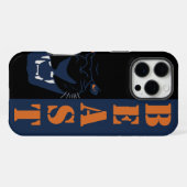 Zwarte panter iPhone hoesje (Achterkant horizontaal)
