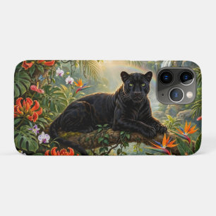 Zwarte Panter Kenia Jungle Bloemen Waterval Case-Mate iPhone Case