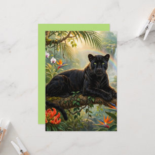 Zwarte Panter Kenia Jungle Bloemen Waterval Kaart
