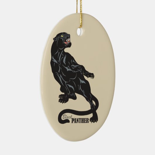 zwarte panter keramisch ornament (Rechts)