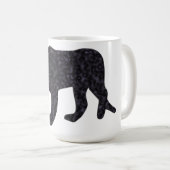 Zwarte panter koffiemok (Voorkant rechts)