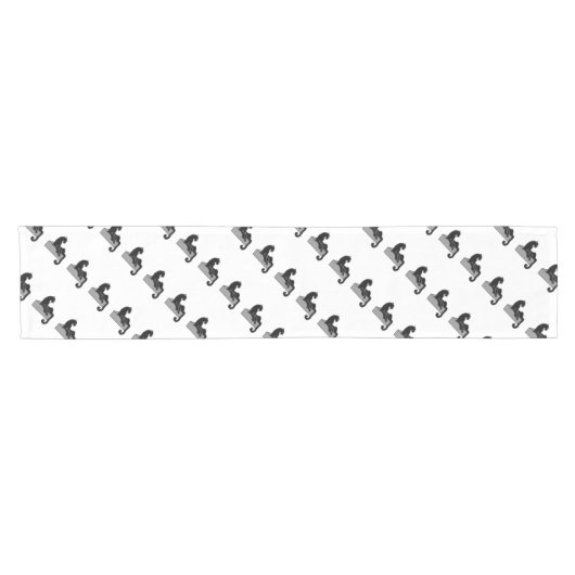 zwarte panter korte tafelloper (Horizontaal)