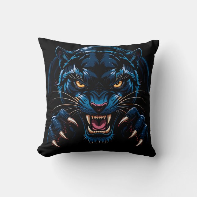 Zwarte panter kussen (Voorkant)