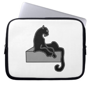 zwarte panter laptop sleeve