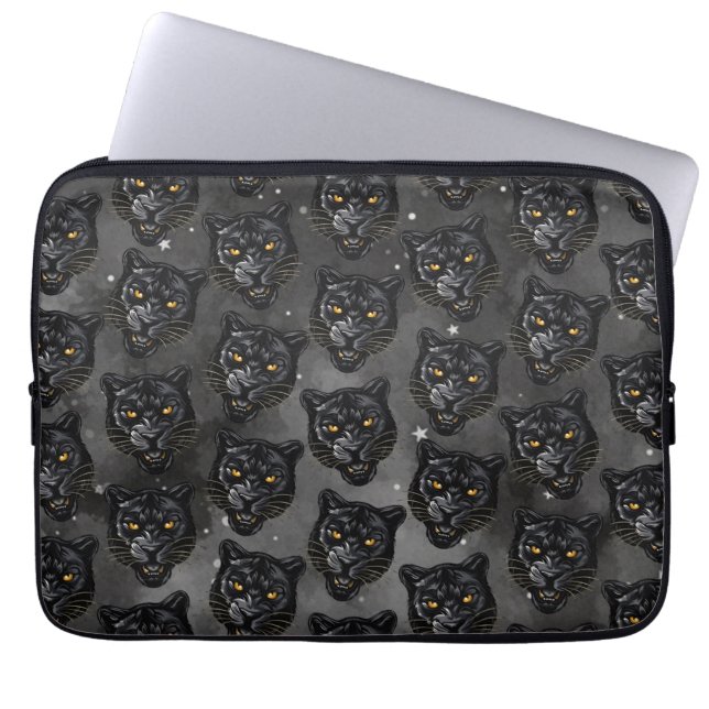 Zwarte Panter Laptop Sleeve (Voorkant)
