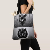 Zwarte Panter Met Effect van Druipende Verf 🐆 Tote Bag (Dichtbij)