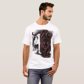 Zwarte panter met vrouwen t-shirt (Voorkant volledig)