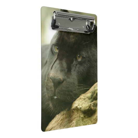 Zwarte panter mini klembord (Schuin)