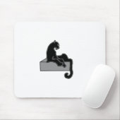 zwarte panter muismat (Met muis)