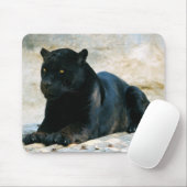 Zwarte panter muismat (Met muis)