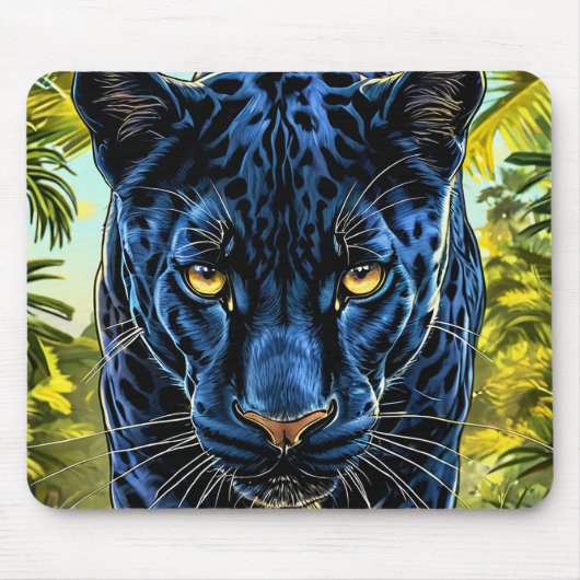 Zwarte panter muismat (Voorkant)
