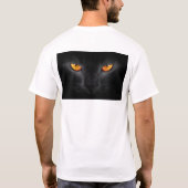 Zwarte Panter Ogen T-shirt (Achterkant)