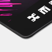 Zwarte panter op een graffiti-achtergrond met voor bureaumat (Hoek)