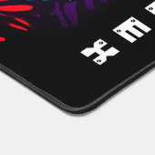 Zwarte panter op een graffiti-achtergrond met voor bureaumat (Hoek)