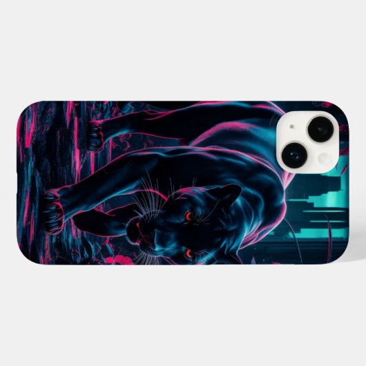 zwarte panter op jacht naar oerwoud Case-Mate iPhone case (Achterkant (horizontaal))