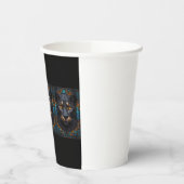 Zwarte panter papieren bekers (Links)