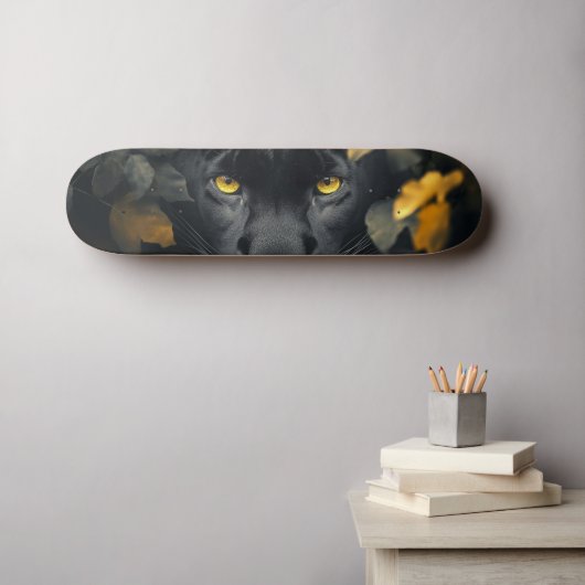 Zwarte Panter Persoonlijk Skateboard (Muurkunst (Horizontaal))