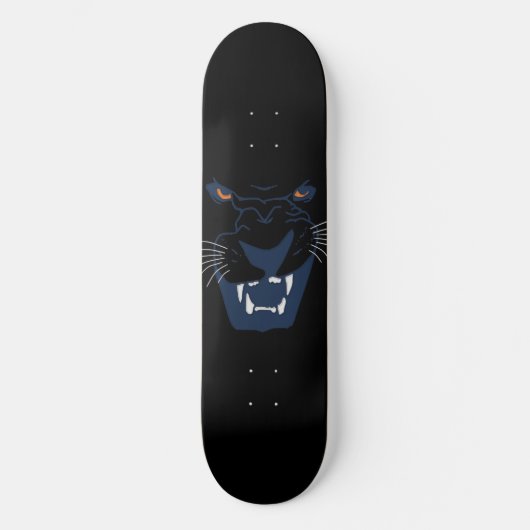 Zwarte panter persoonlijk skateboard (Voorkant)