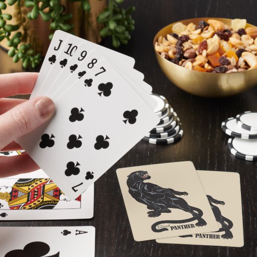 zwarte panter pokerkaarten (Insitu)
