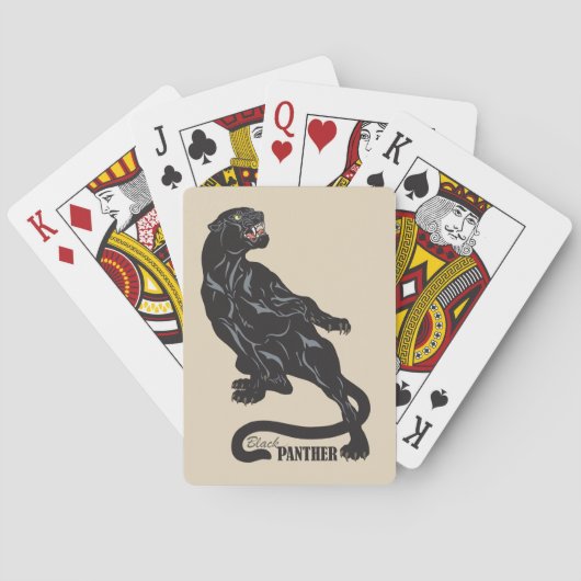 zwarte panter pokerkaarten (Achterkant)