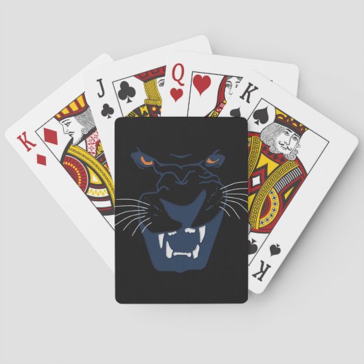 Zwarte panter pokerkaarten (Achterkant)