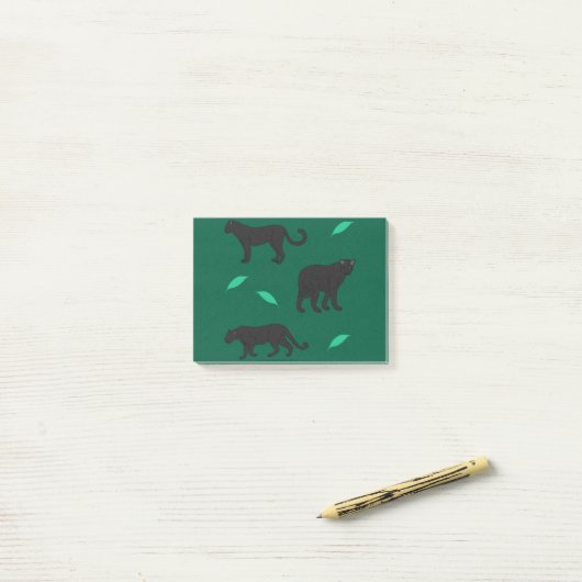 Zwarte Panter Post-it® Notes (Op bureau)