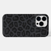 Zwarte Panter Print iPhone Hoesje (Achterkant horizontaal)