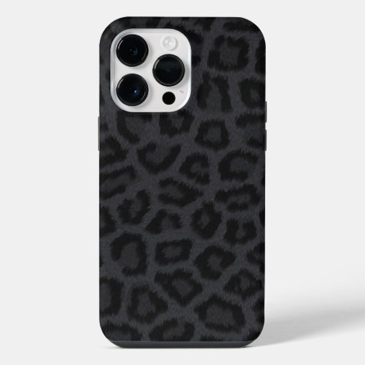 Zwarte Panter Print iPhone Hoesje (Achterkant)