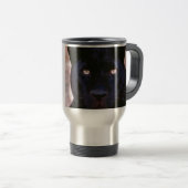 Zwarte panter reisbeker (Voorkant rechts)