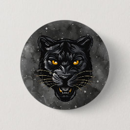 Zwarte Panter Ronde Button 5,7 Cm