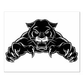 Zwarte panter rubberstempel (Afrduk)