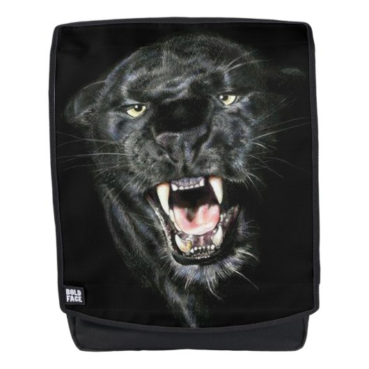 Zwarte panter rugtassen (Voorkant)