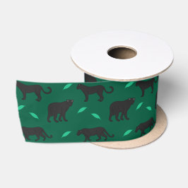 Zwarte Panter Satijnen Lint