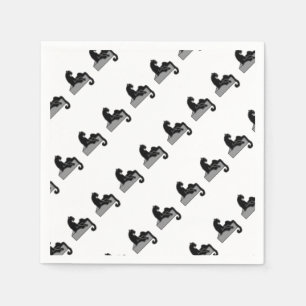 zwarte panter servetten