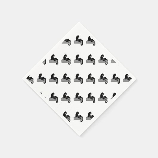 zwarte panter servetten (Hoek)