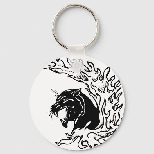 Zwarte panter sleutelhanger (Voorkant)