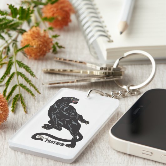 zwarte panter sleutelhanger (Voorkant Rechts)