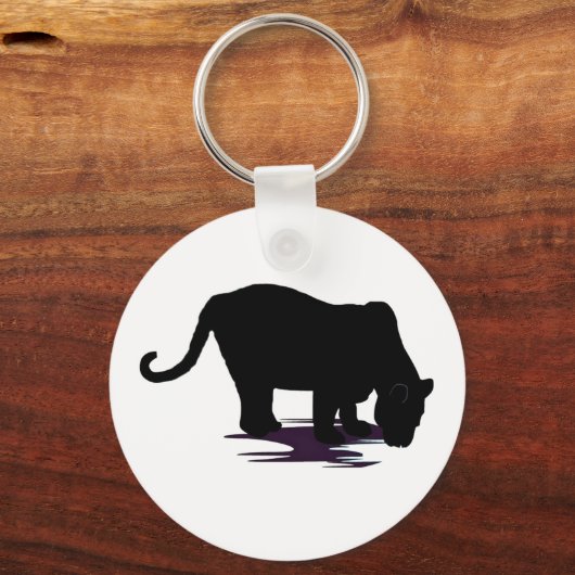 Zwarte panter sleutelhanger (Voorkant)