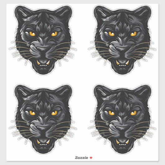 Zwarte Panter Sticker (Vel)