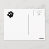 zwarte panter, superieure panters!!! briefkaart (Achterkant)