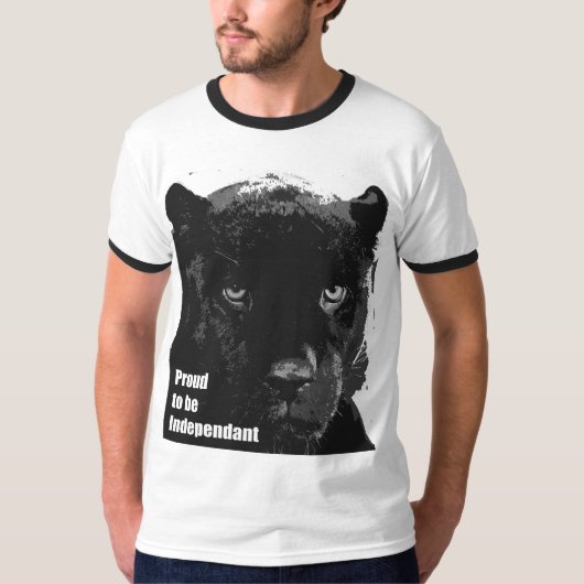 Zwarte panter t-shirt (Voorkant)