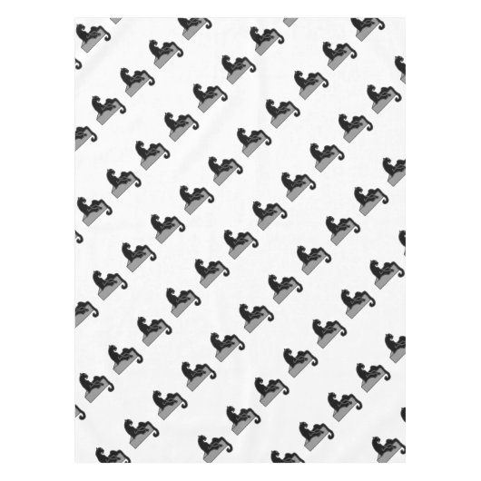 zwarte panter tafelkleed (Voorkant)