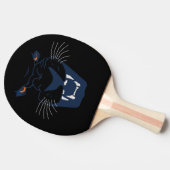 Zwarte panter tafeltennisbatje (Zijkant)