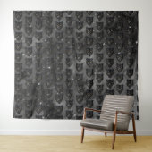 Zwarte Panter Tapijt Wandkleed (In Situ (horizontaal))