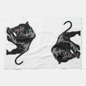Zwarte panter theedoek (Horizontaal)